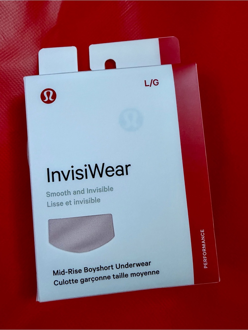 lululemon athletica InvisiWear Mid-Rise Boyshort - Mink sz Large